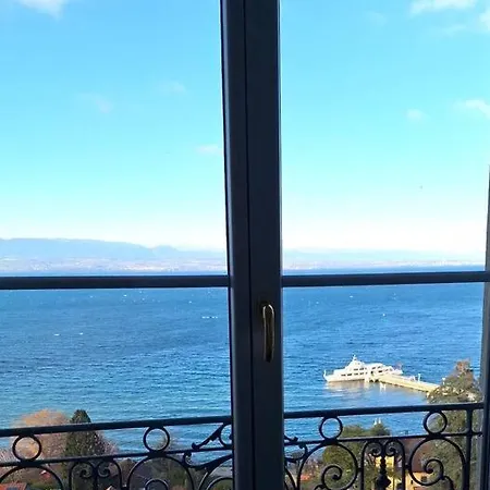 Appartement Avec Vue 180 Sur Le Lac Leman Thonon-les-Bains Extérieur photo