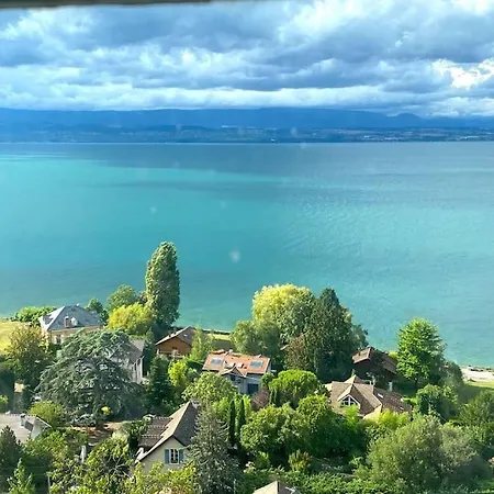 Appartement Avec Vue 180 Sur Le Lac Leman Thonon-les-Bains Extérieur photo